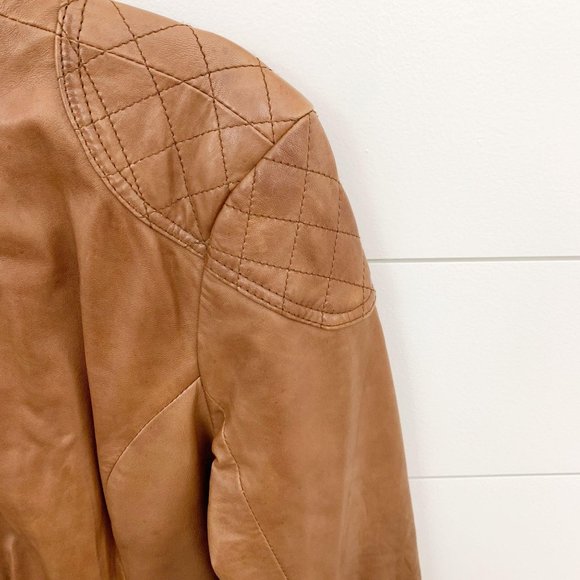 Velvet Heart 100% Leather Quilt Trim Jacket - Picture 5 of 7